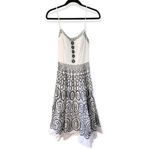 Sue Wong Embroidered Midi Dress Size 4